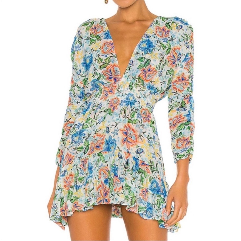 Revolve + MISA Los Angeles Chiara Mini Dress in Oasis